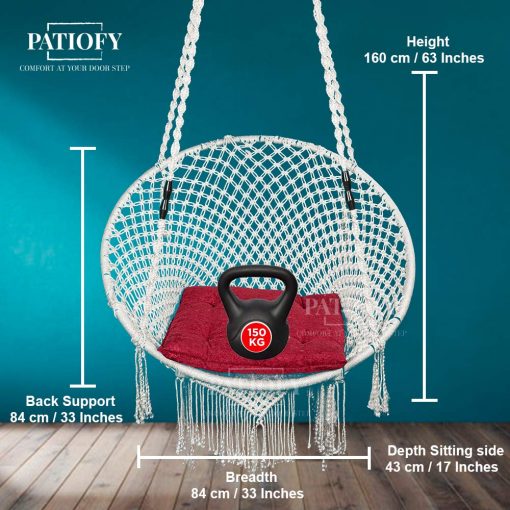 Patiofy Premium Balcony Swing for Adults